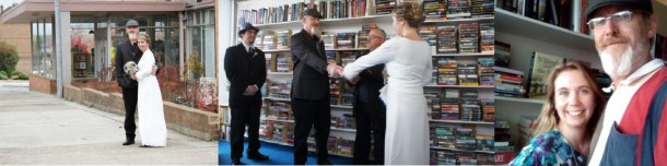 bookstore wedding